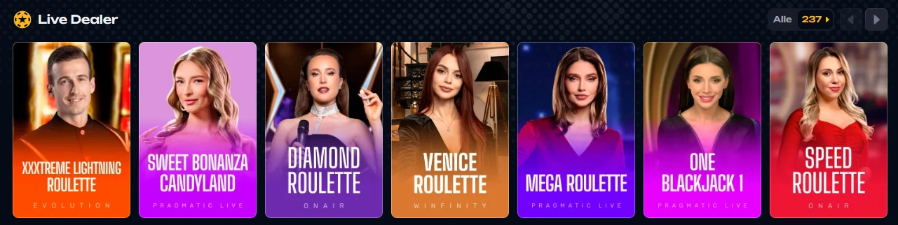 X3Bet Casino Live Casino met live roulette en blackjack